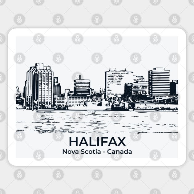 Halifax - Nova Scotia Magnet by Lakeric